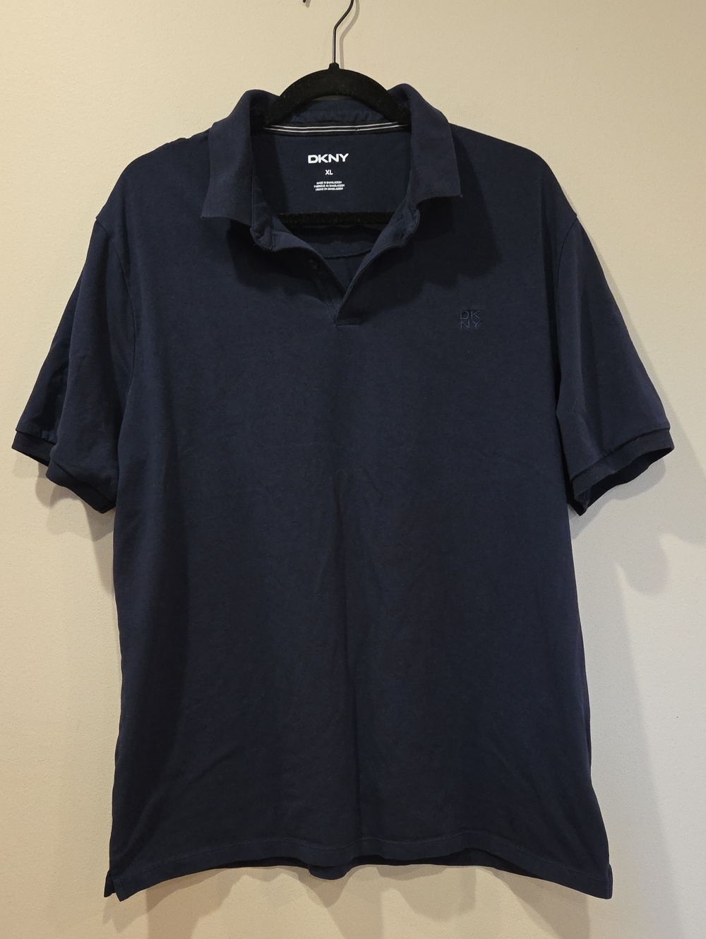 DKNY Men's Dark Navy Polo Shirt